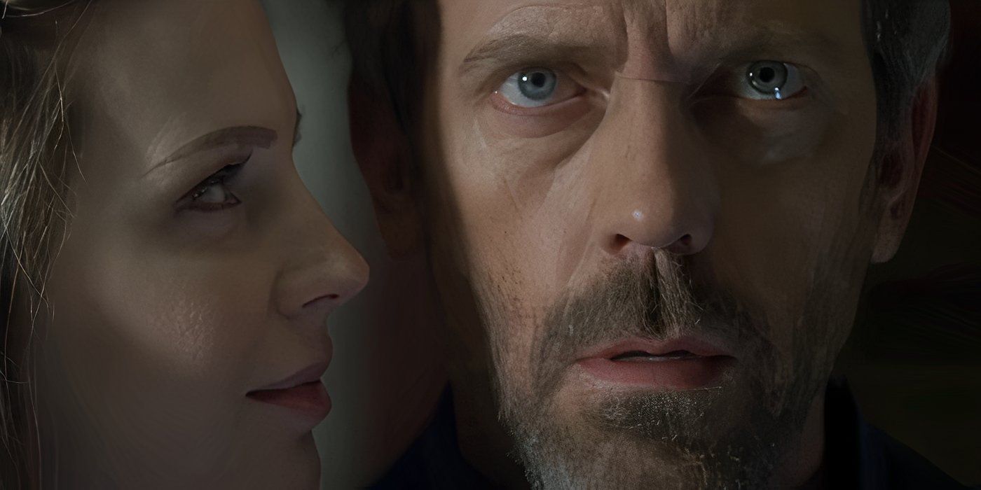 House hallucinating Amber, who has her face very close to his, in the House season 5 episode "Both Sides Now."