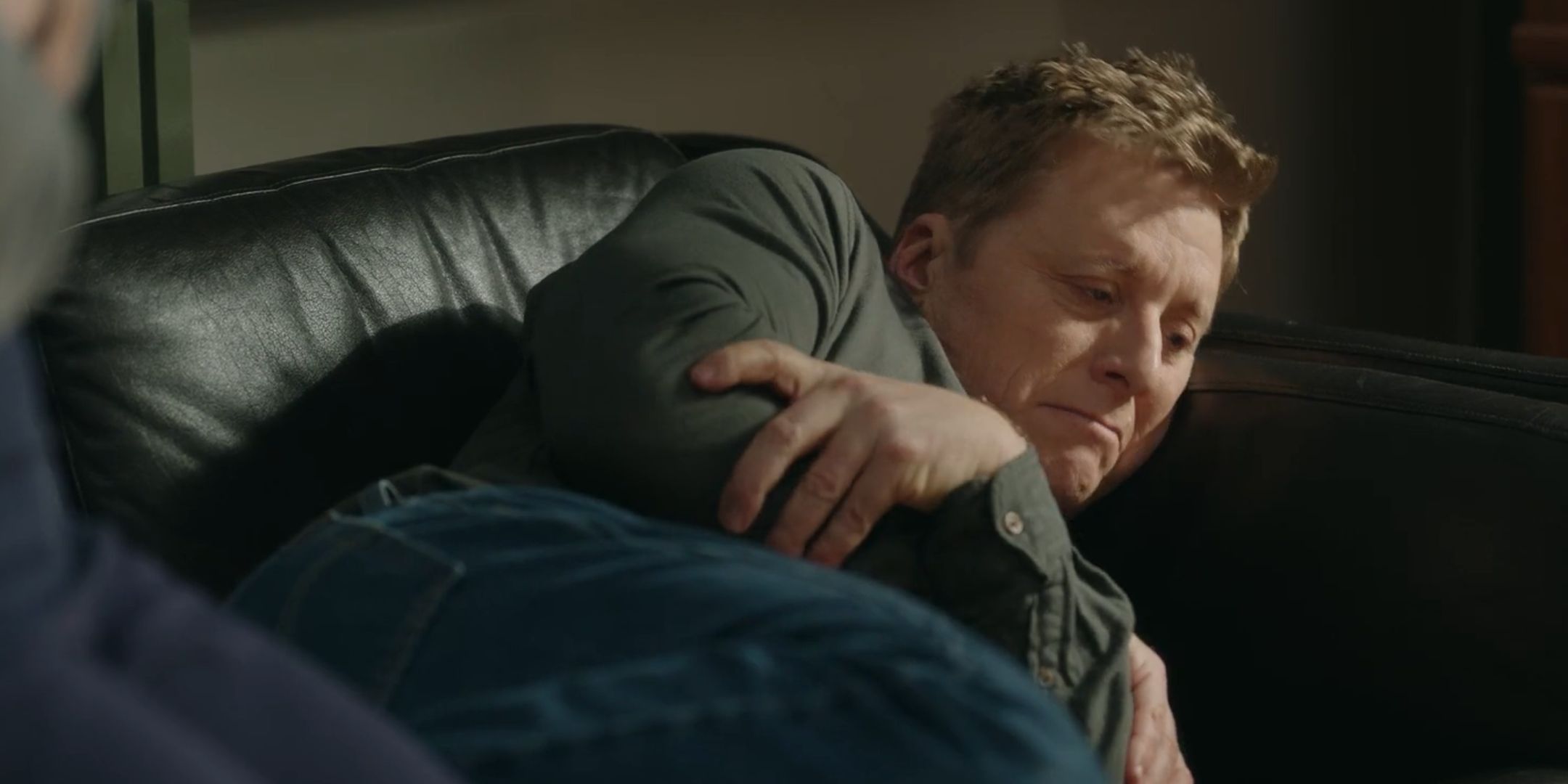 Alan Tudyk looking sad as Harry in Resident Alien