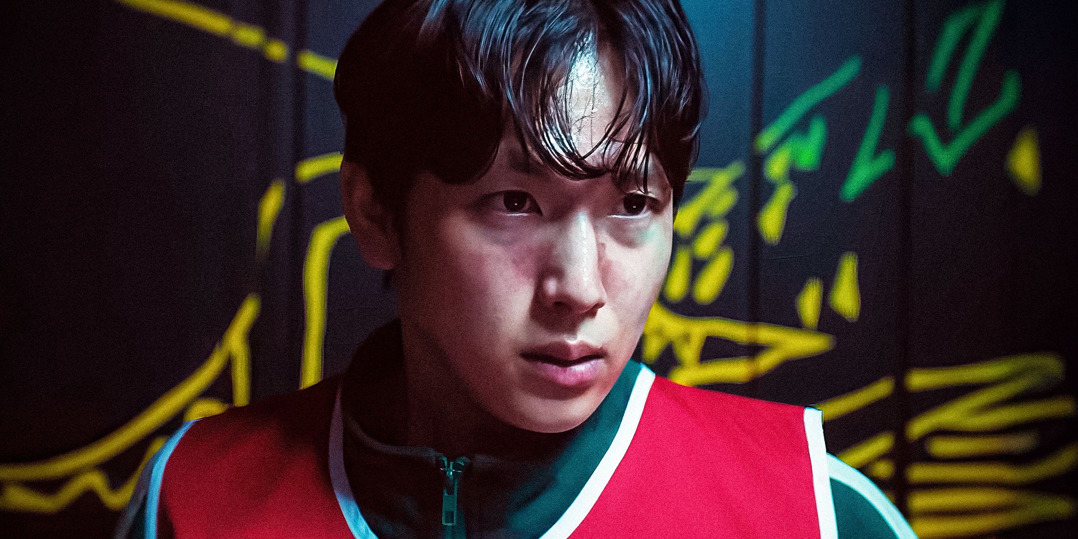 Myung-gi looks scared in Squid Game season 3