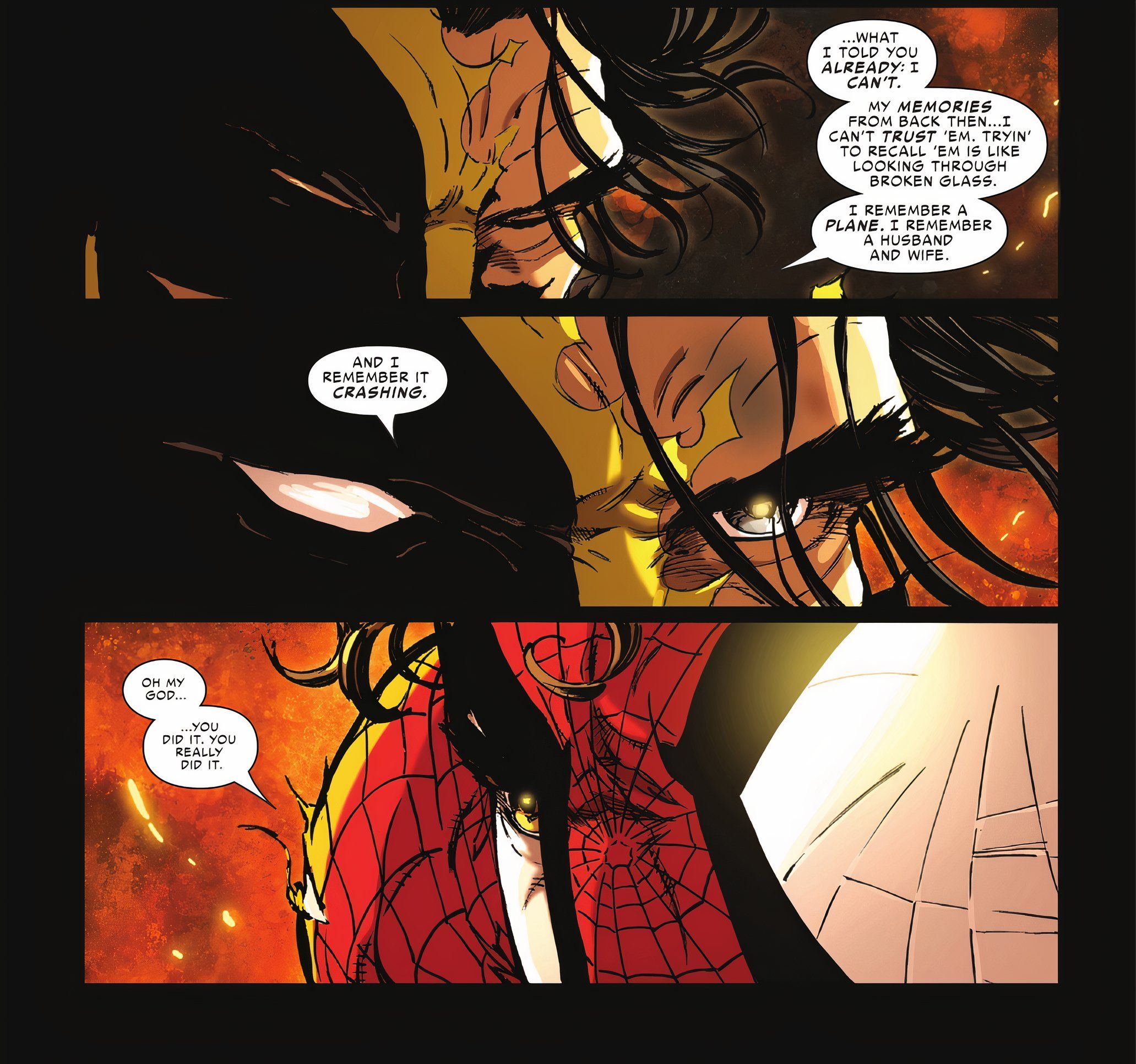 Wolverine conferma di essere stato presente al momento della morte dei genitori di Spider-Man