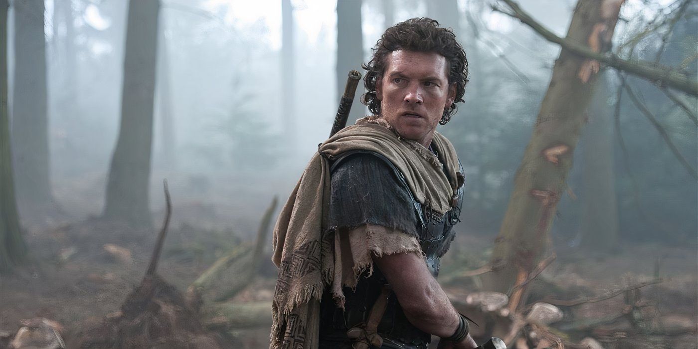 Perseus prepares to draw his sword in Wrath of the Titans