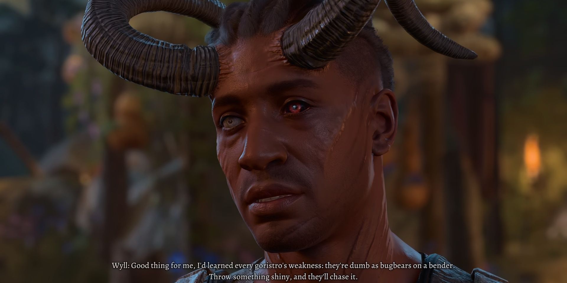Wyll telling the player about Avernus in Baldur's Gate 3