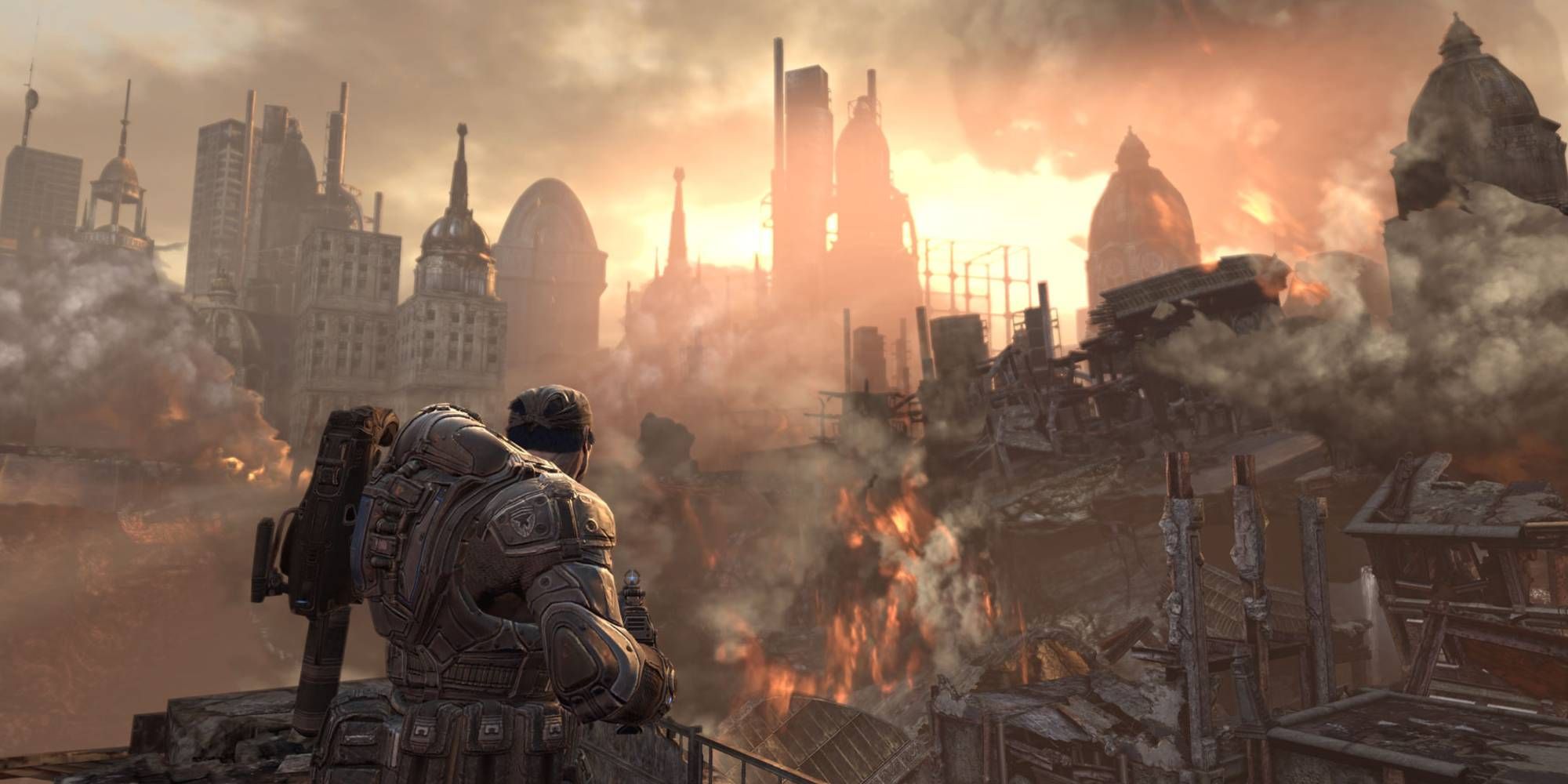 Gears of War 2 destroyed city