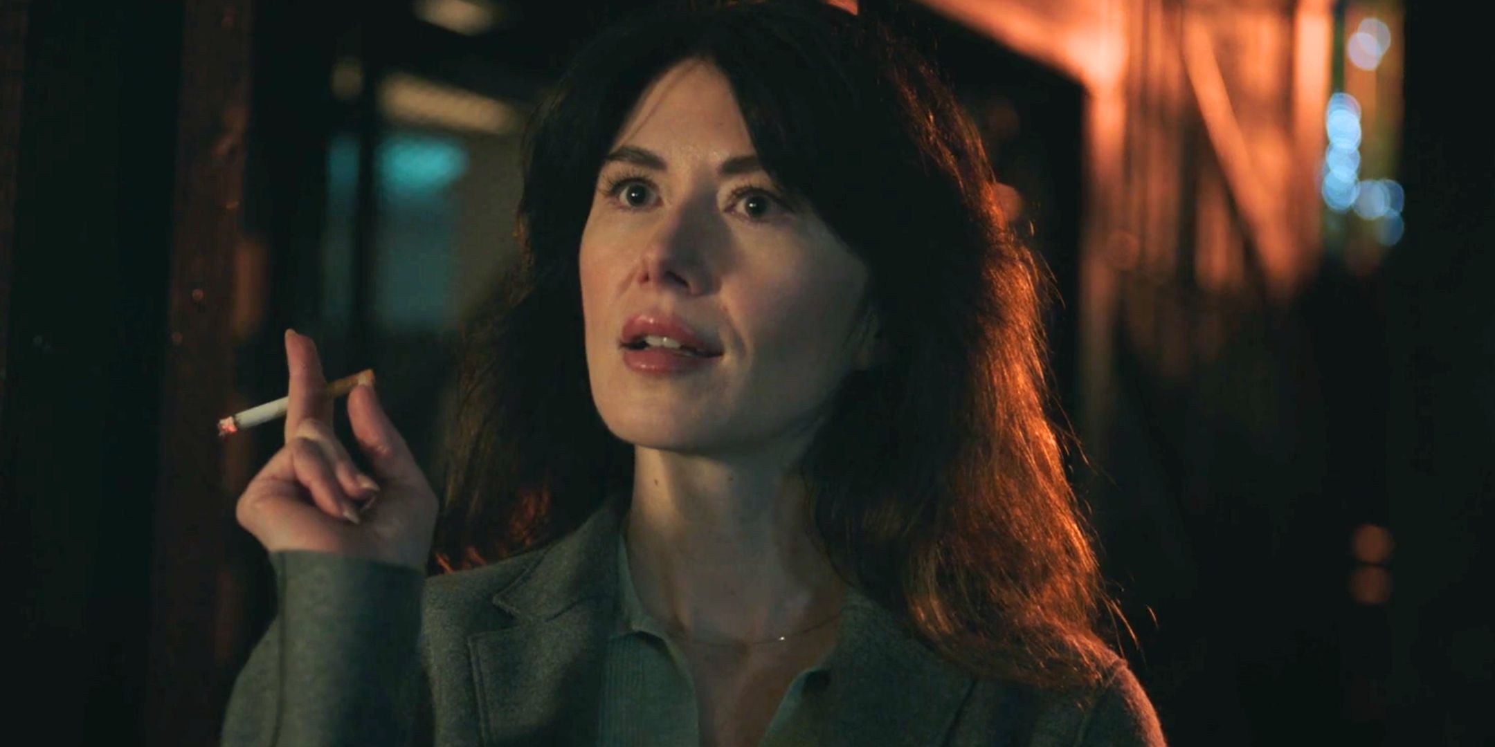 Jewel Staite smoking as Jules Gardner in Resident Alien