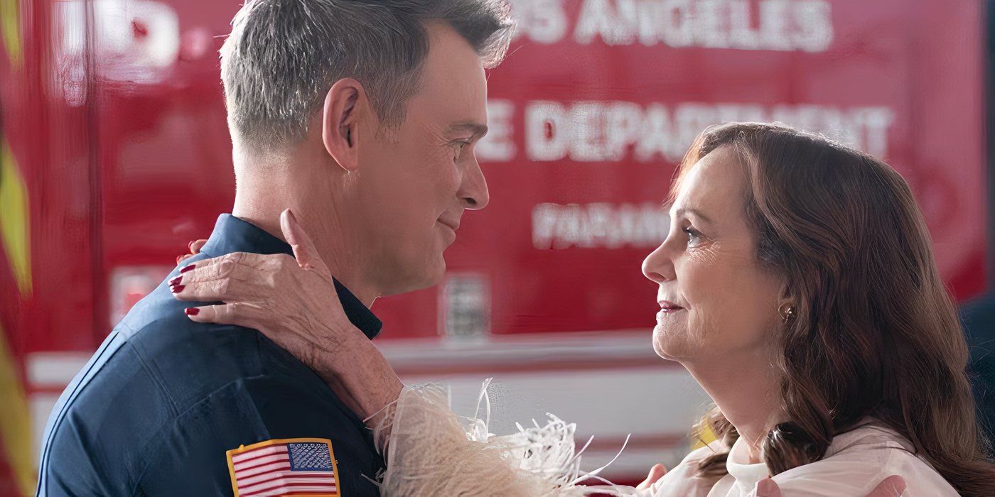 Peter Krause as Bobby Nash and Lesley Ann Warren as Ann Hutchinson in 9-1-1