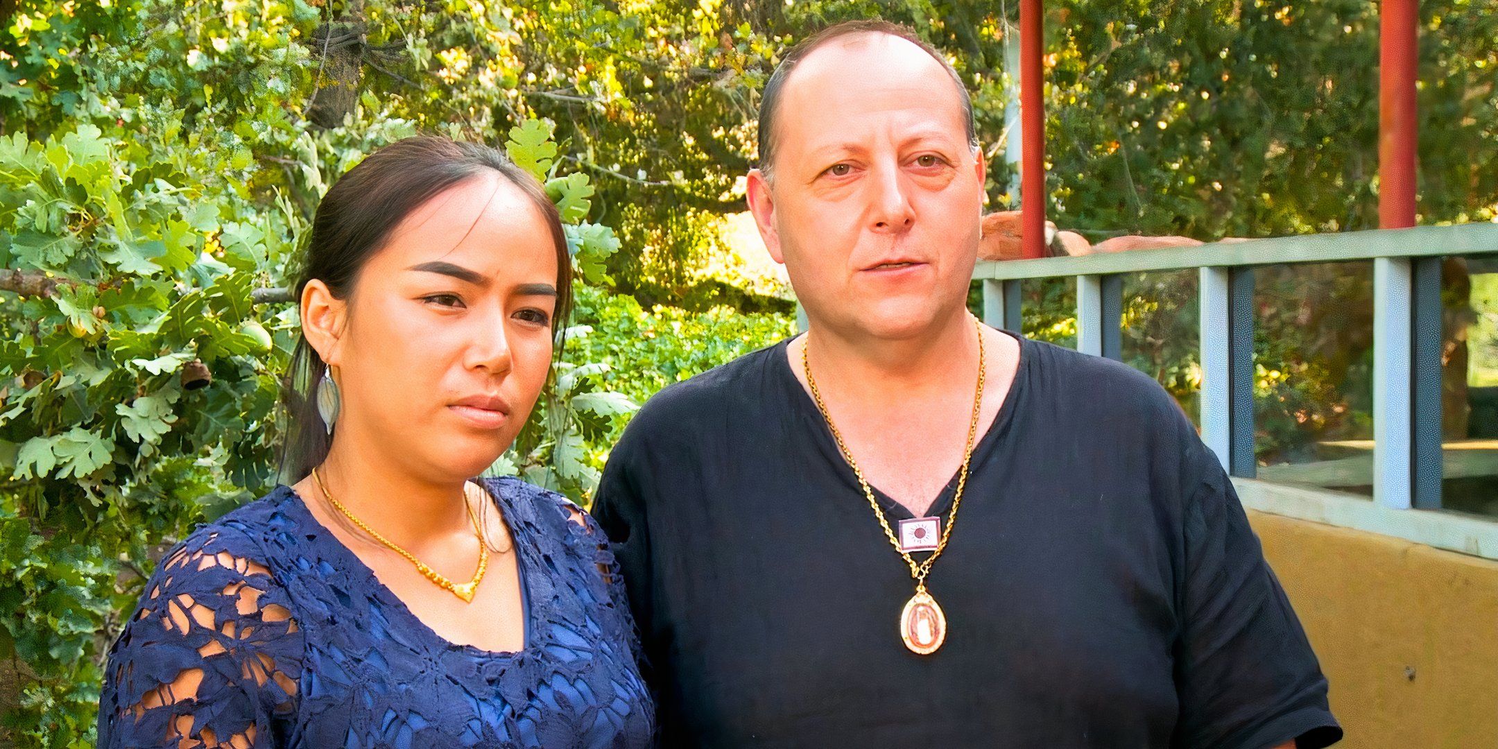 90 Day Fiancé David Toborowsky & Annie Suwan looking somber