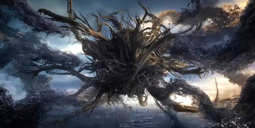 A giant wooden dragon ball thing in Ne Zha 2