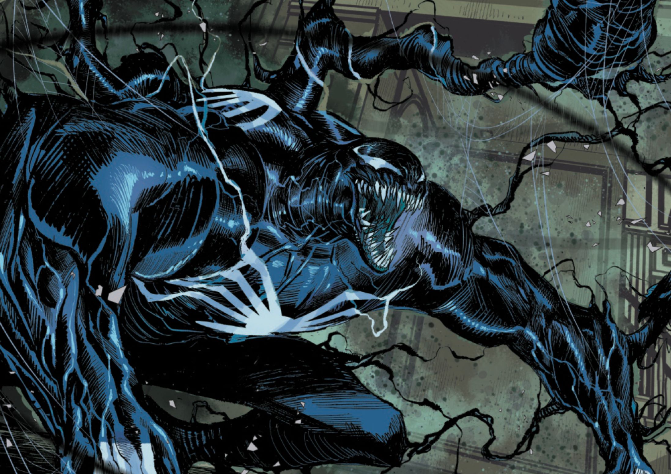 Richard Parker unleashes giant Ultimate Venom form in Ultimate Spider-Man #19 by Hickman and Checchetto