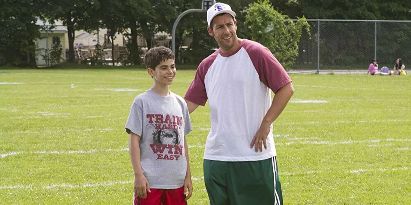 Adam Sandler and Cameron Boyce in Grown Ups