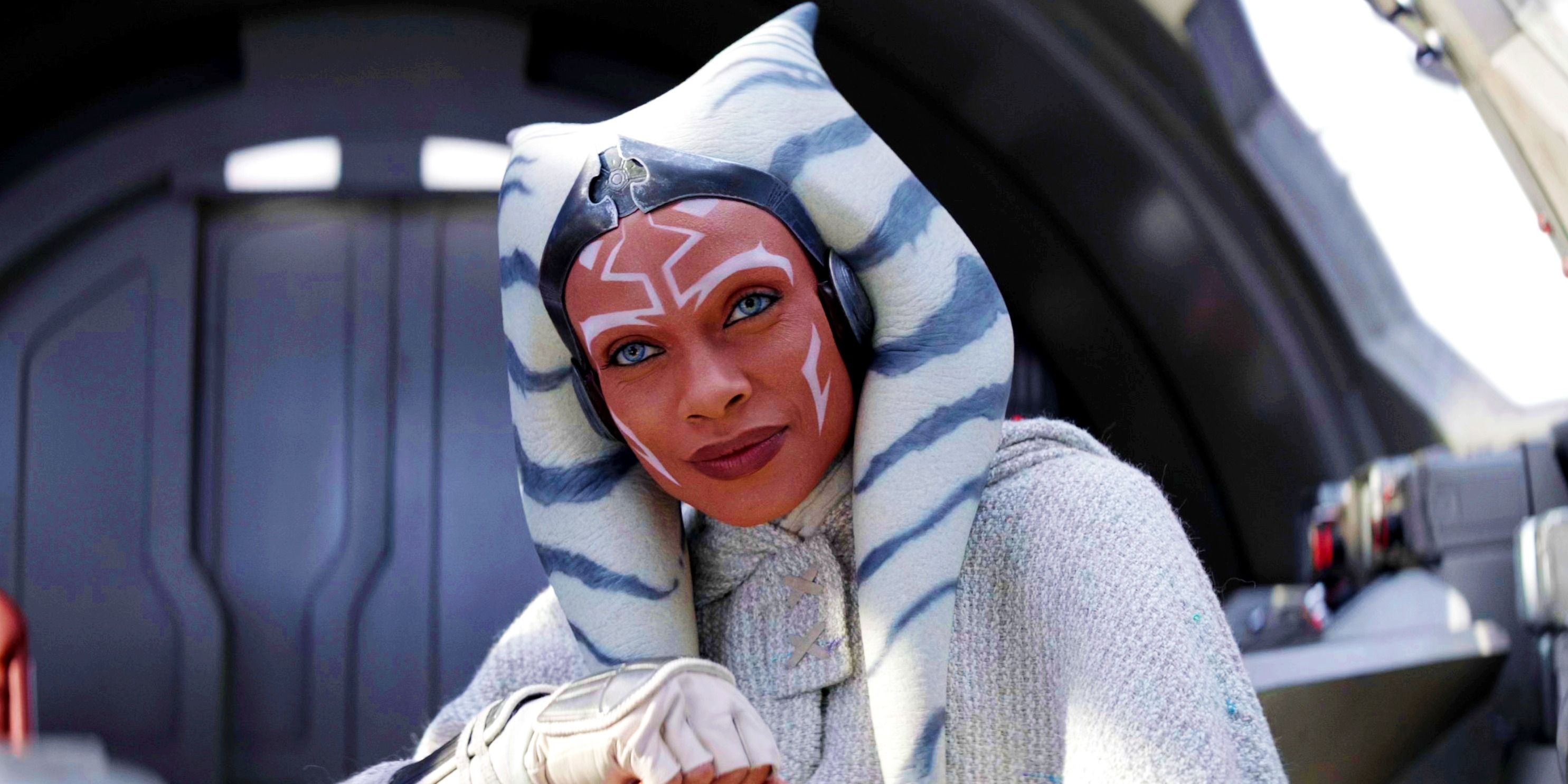 Ahsoka Tano in Ahsoka looking serious