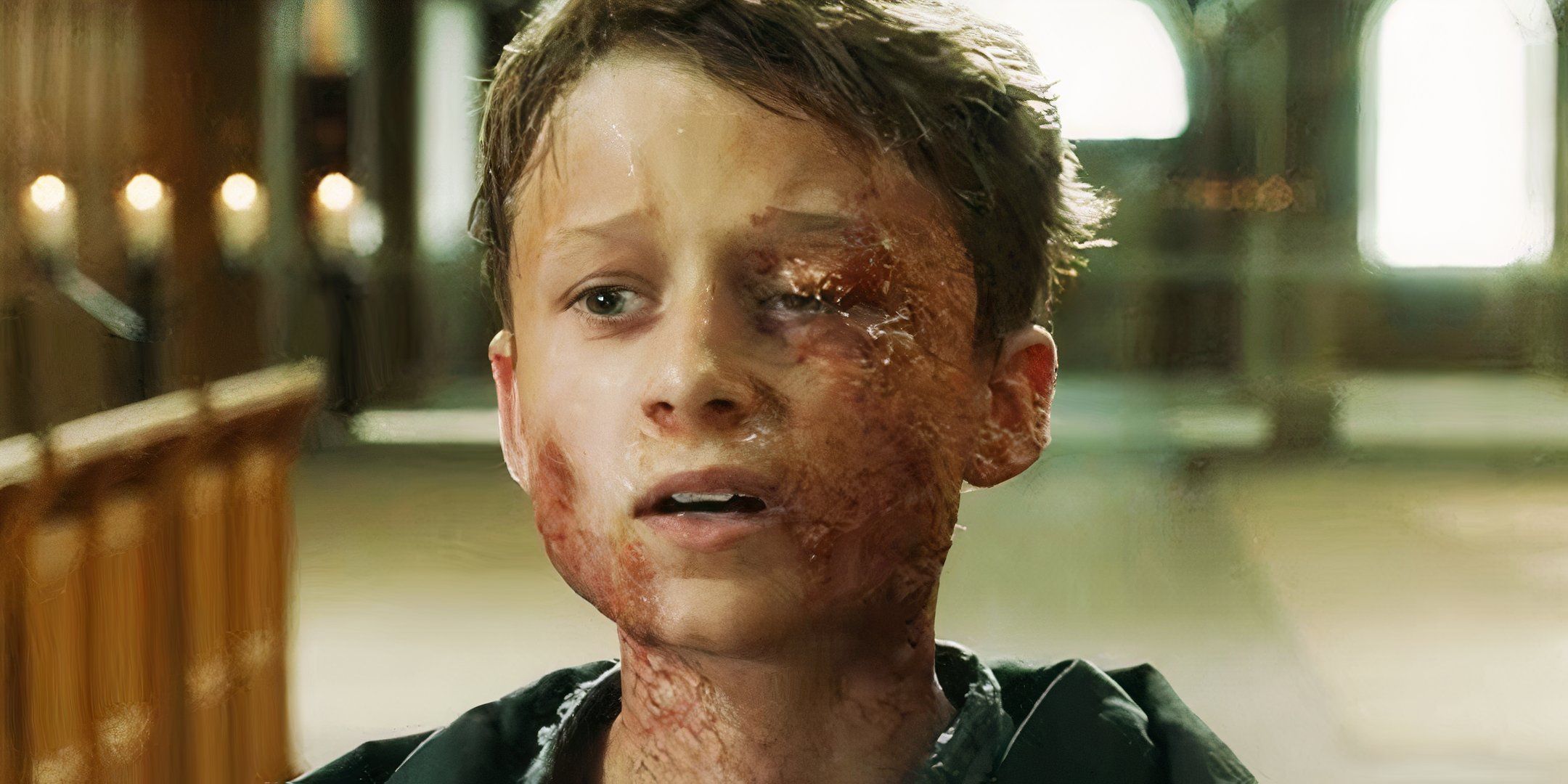 Uma criança infectada no programa de TV Helix