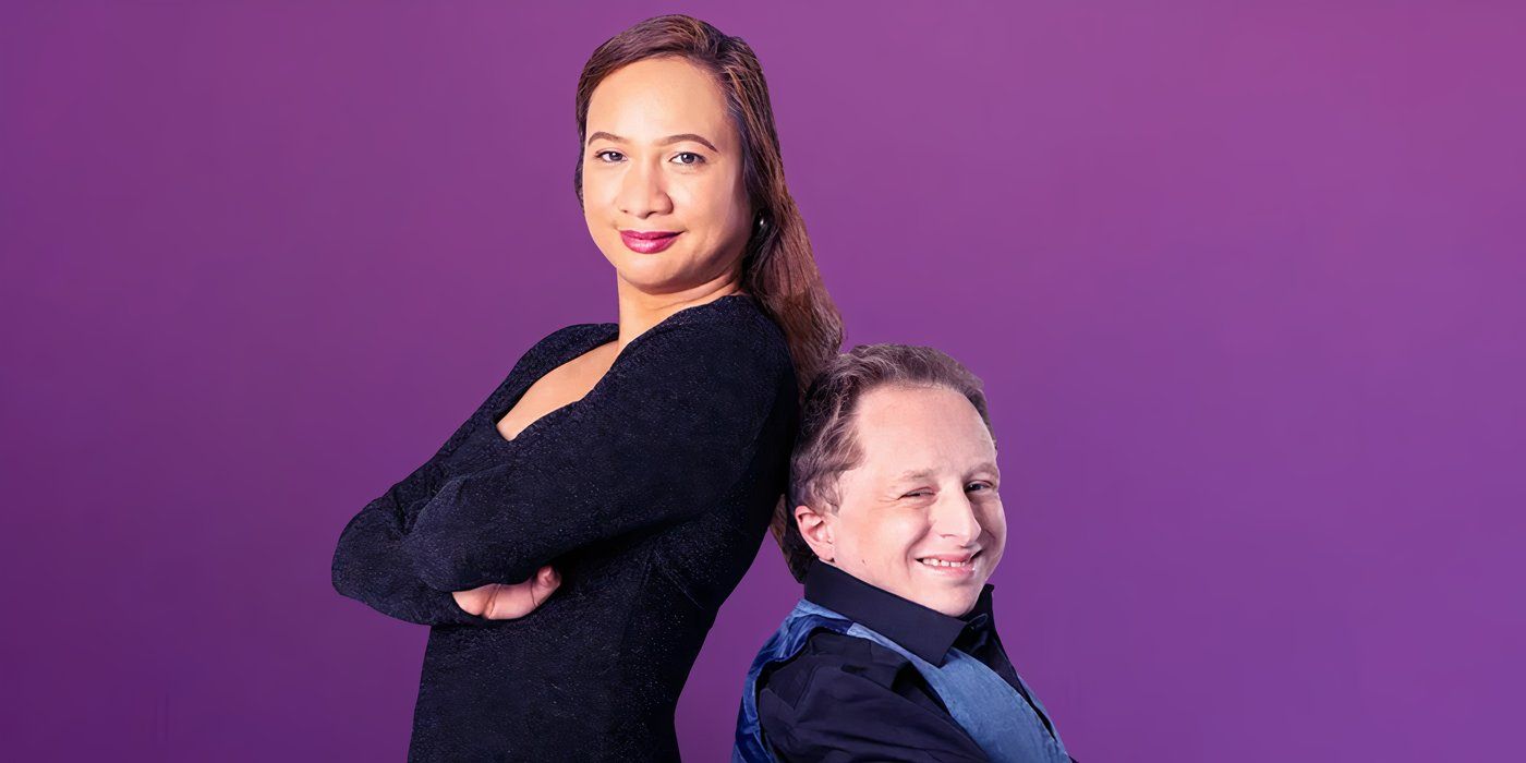 Arrah and Andy 90 Day Fiance posing with backs to each other