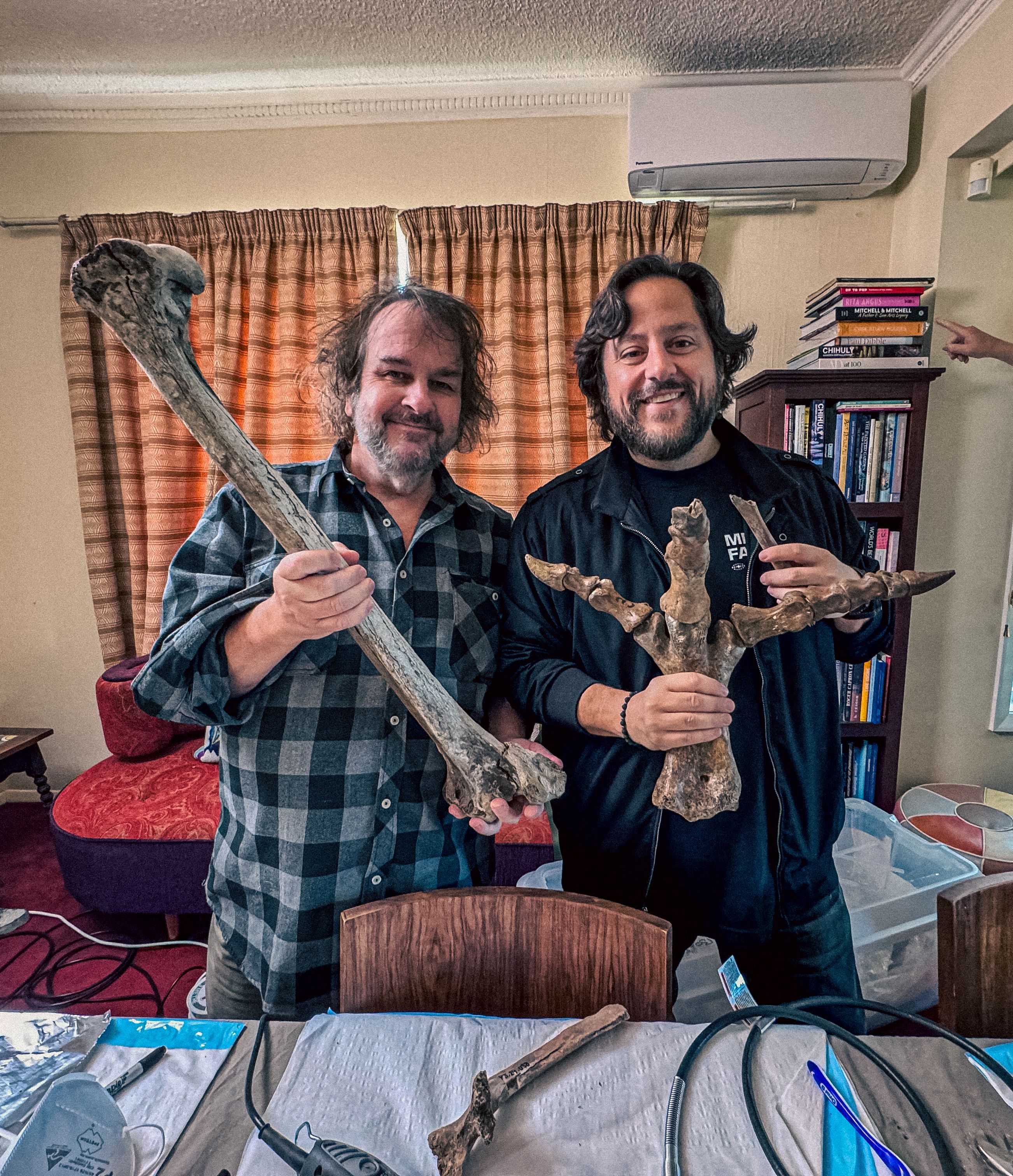 Ben Lamm Colossal Biosciences and Peter Jackson Moa Foot
