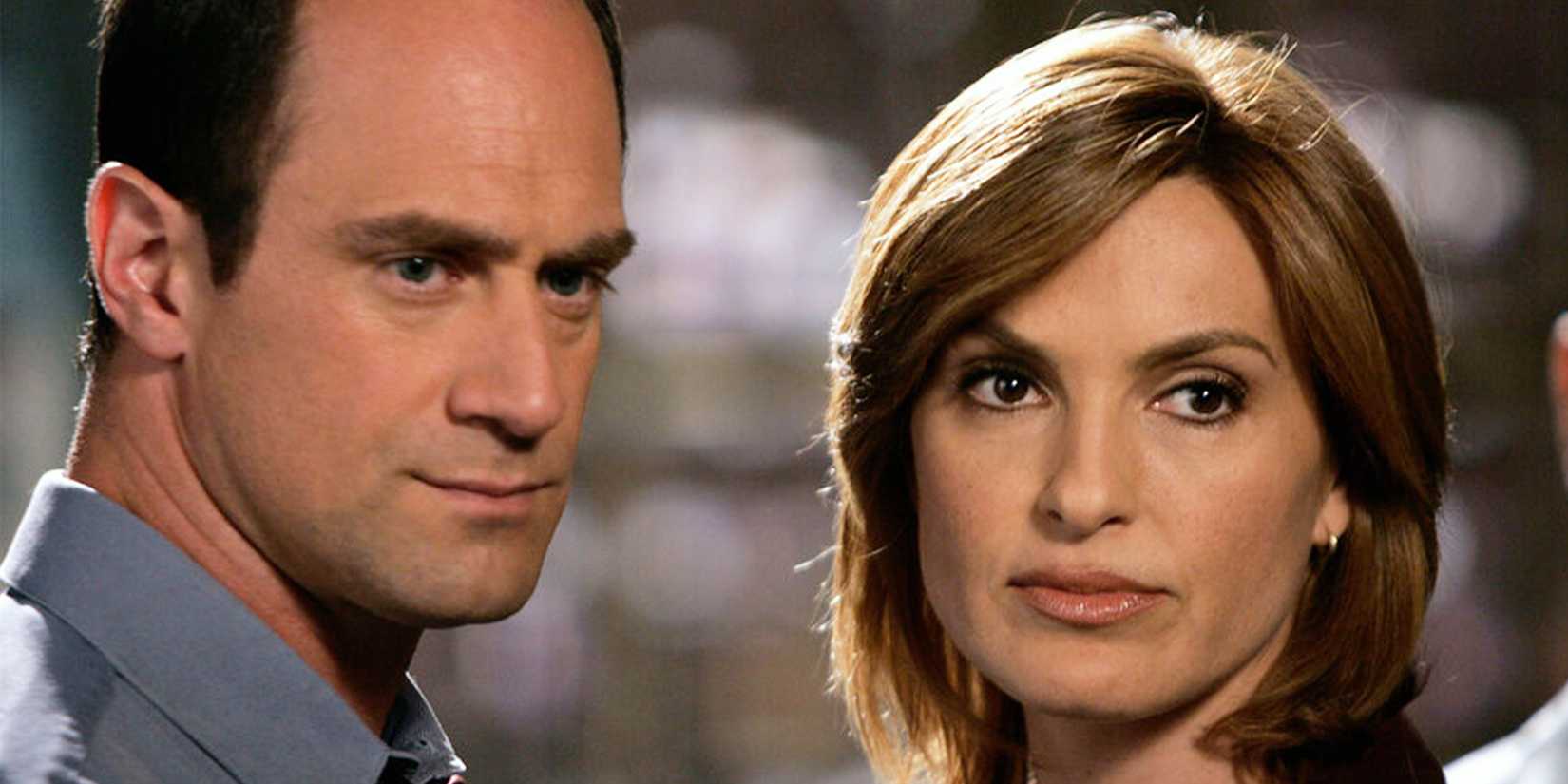 Elliot Stabler (Christopher Meloni) e Olivia Benson (Mariska Hargitay) nel Law & Order SVU
