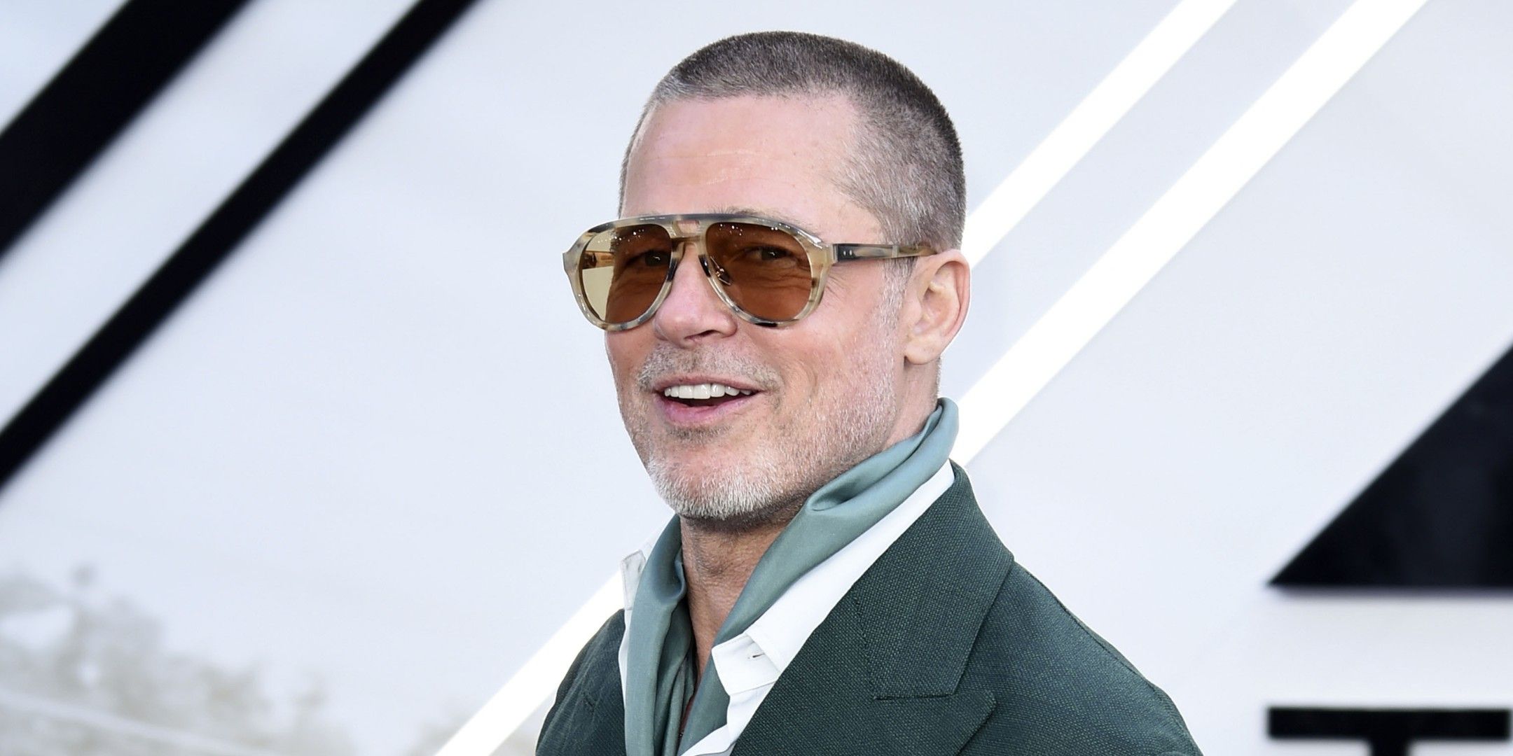 Brad Pitt on F1 The Movie red carpet