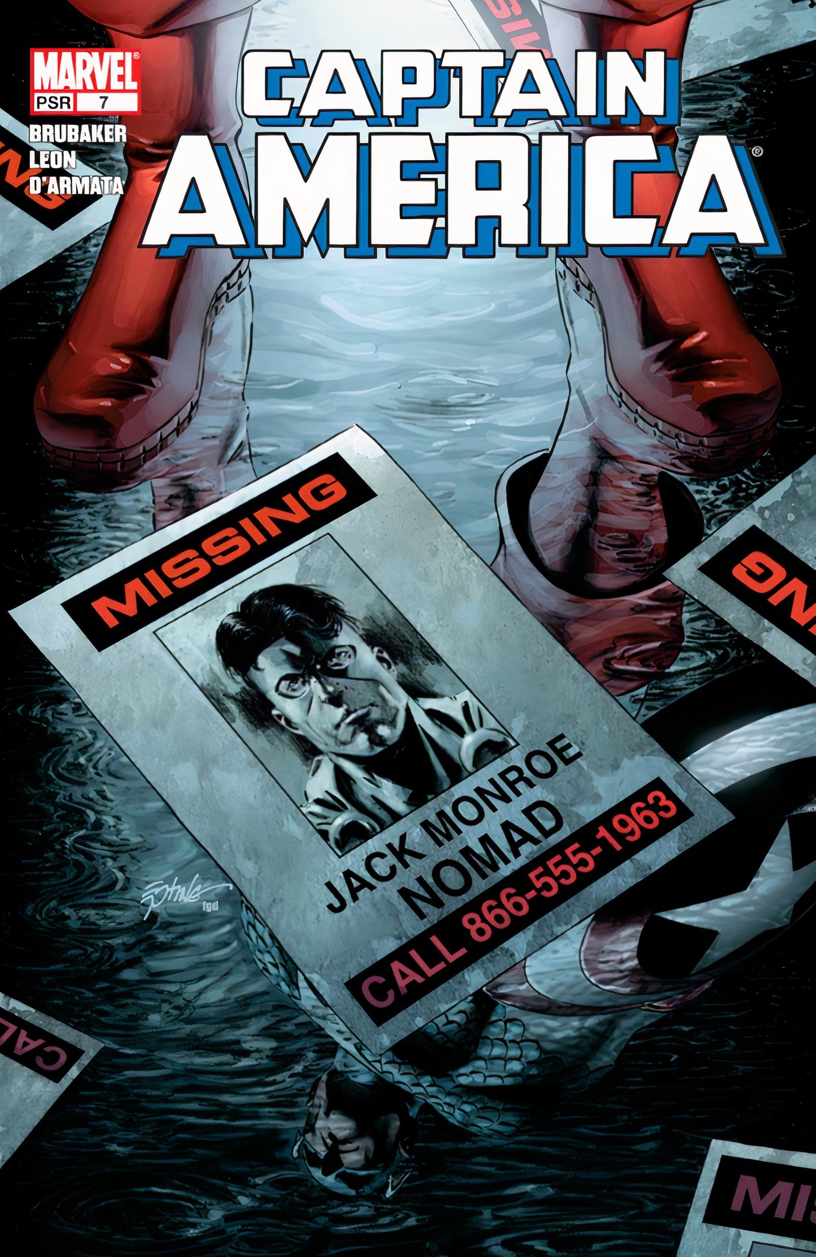 Copertina Captain America #7 del 2005