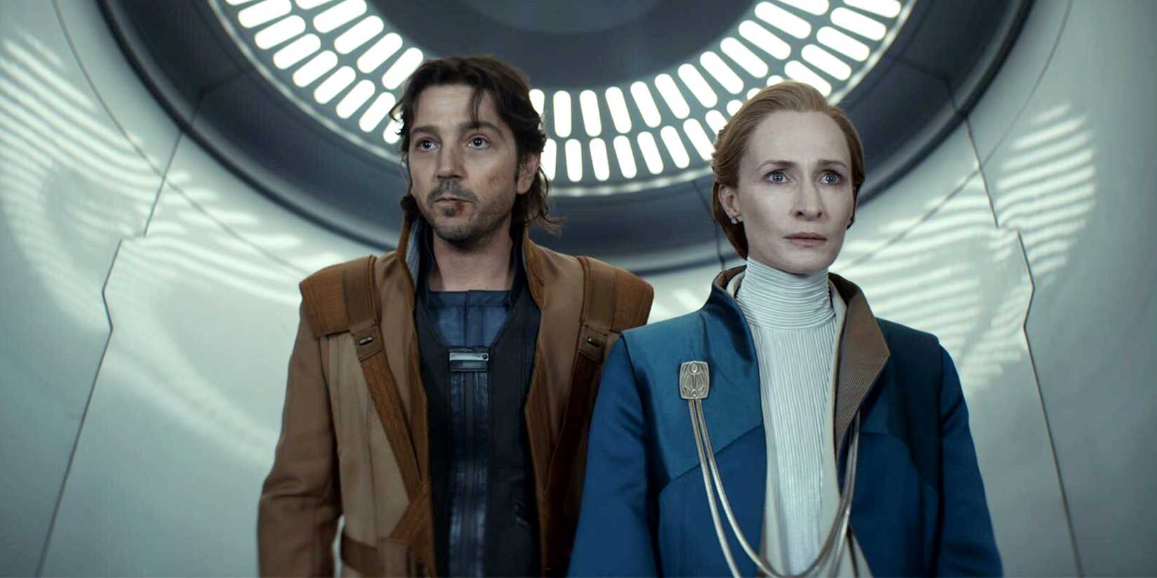 Cassian Andor and Mon Mothma in Andor season 2