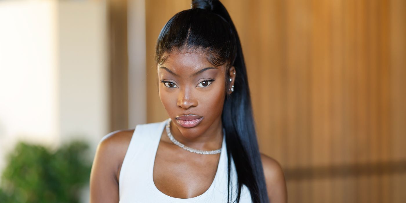 Selling Sunset's Chelsea Lazkani in a white tank