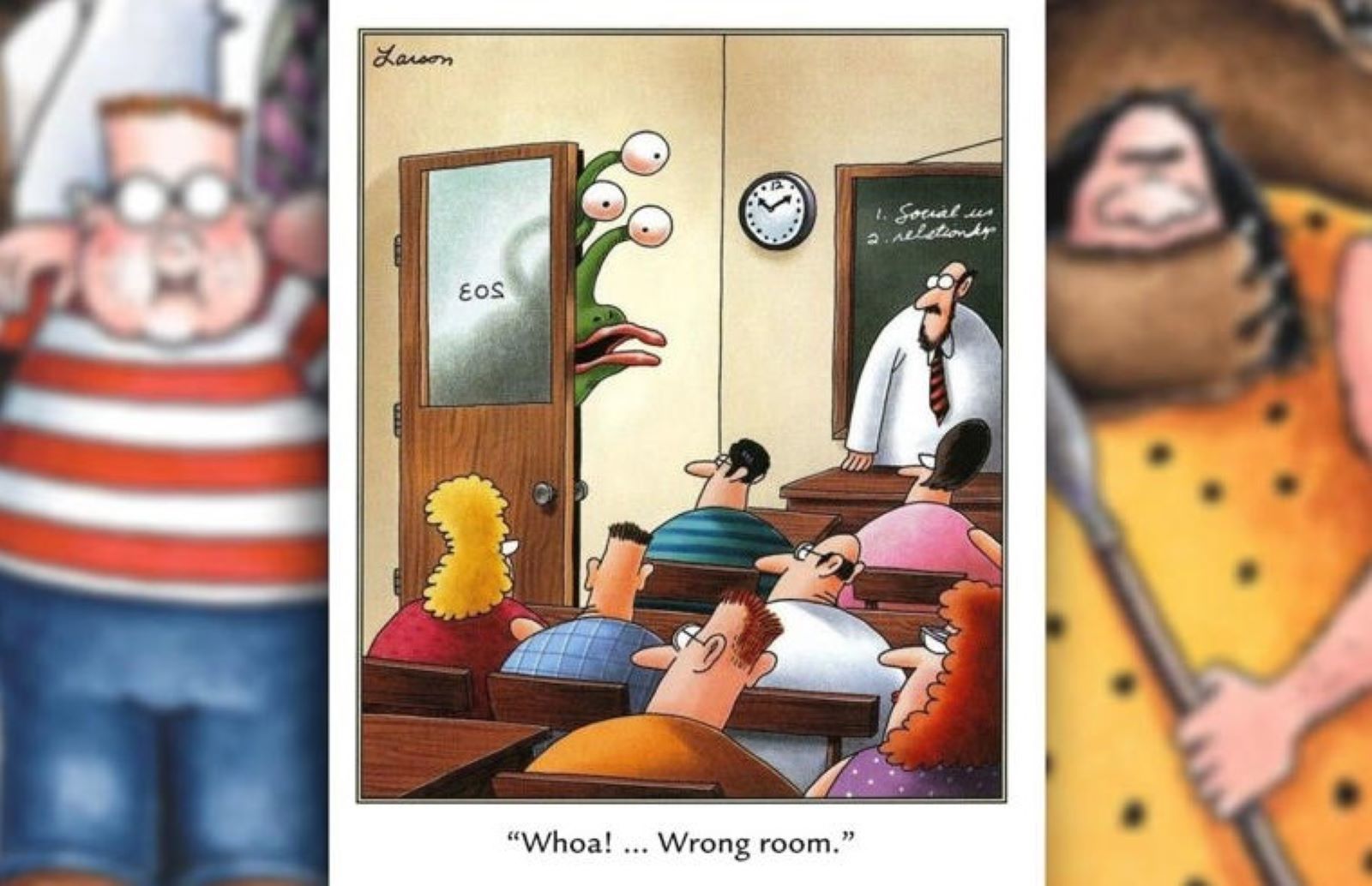 classroom teacher far side comics