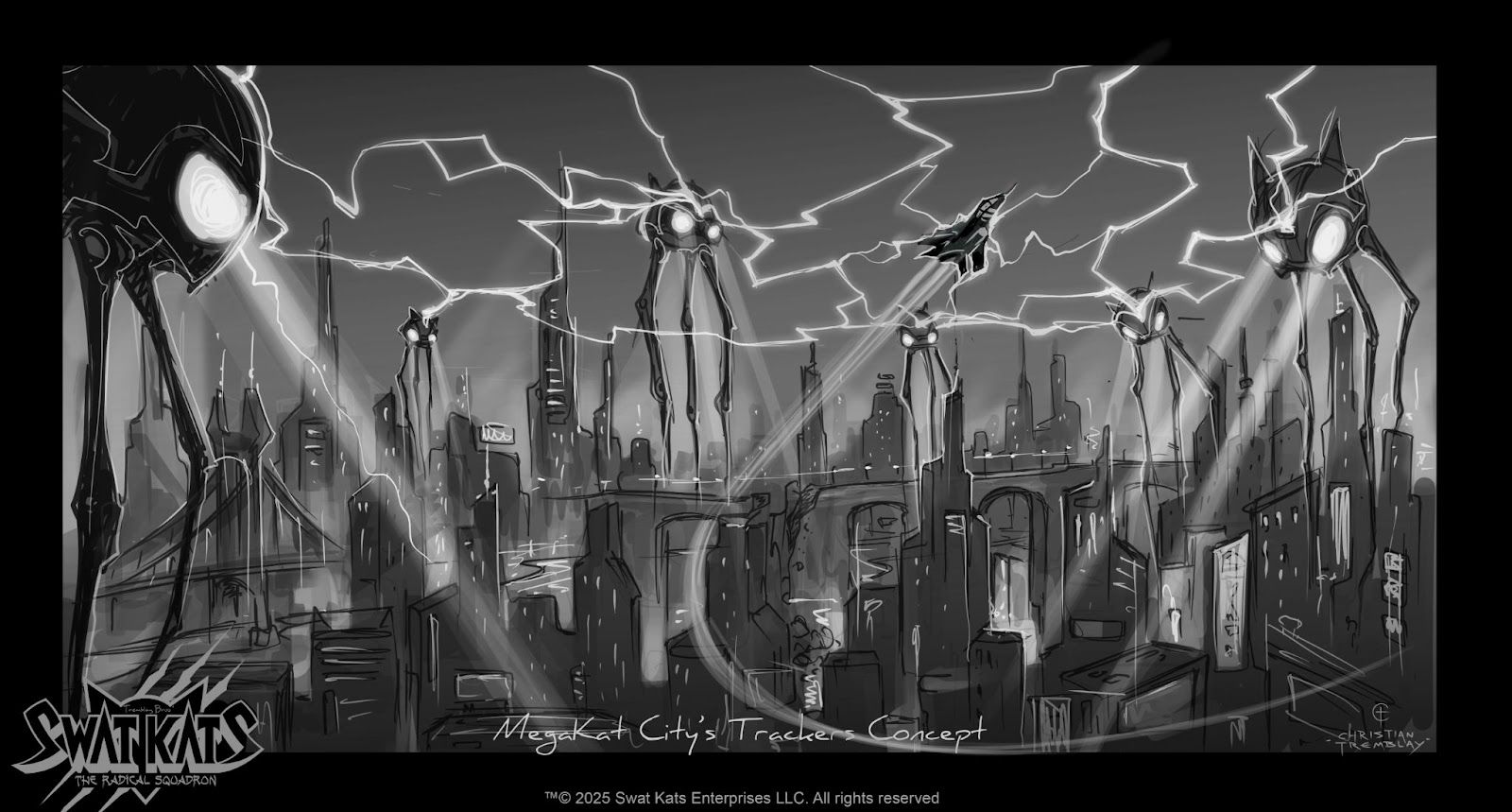 Concept Art "MegaKats City" by Christian Tremblay