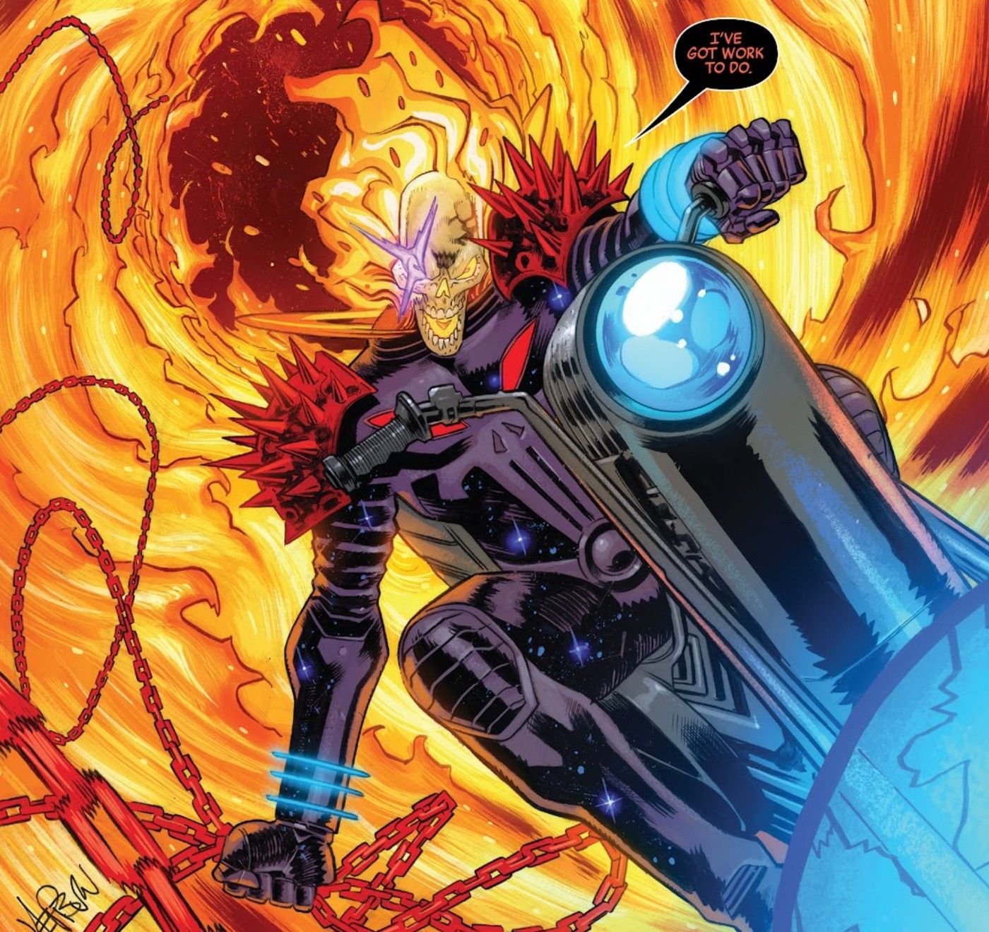 cosmic ghost rider being heroic