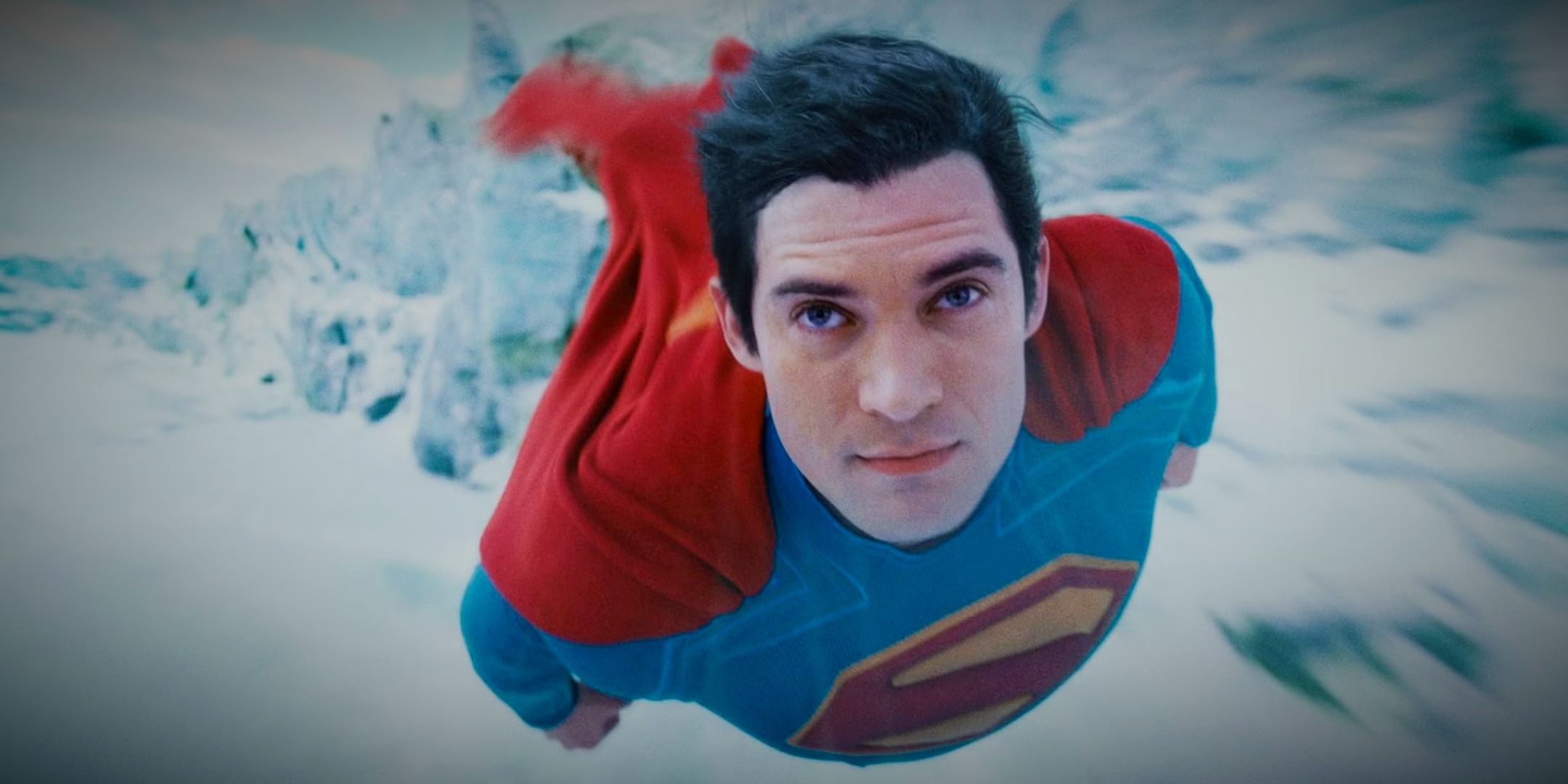 David Corenswet's Superman Flying