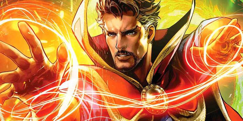 Doutor Strange usando magia