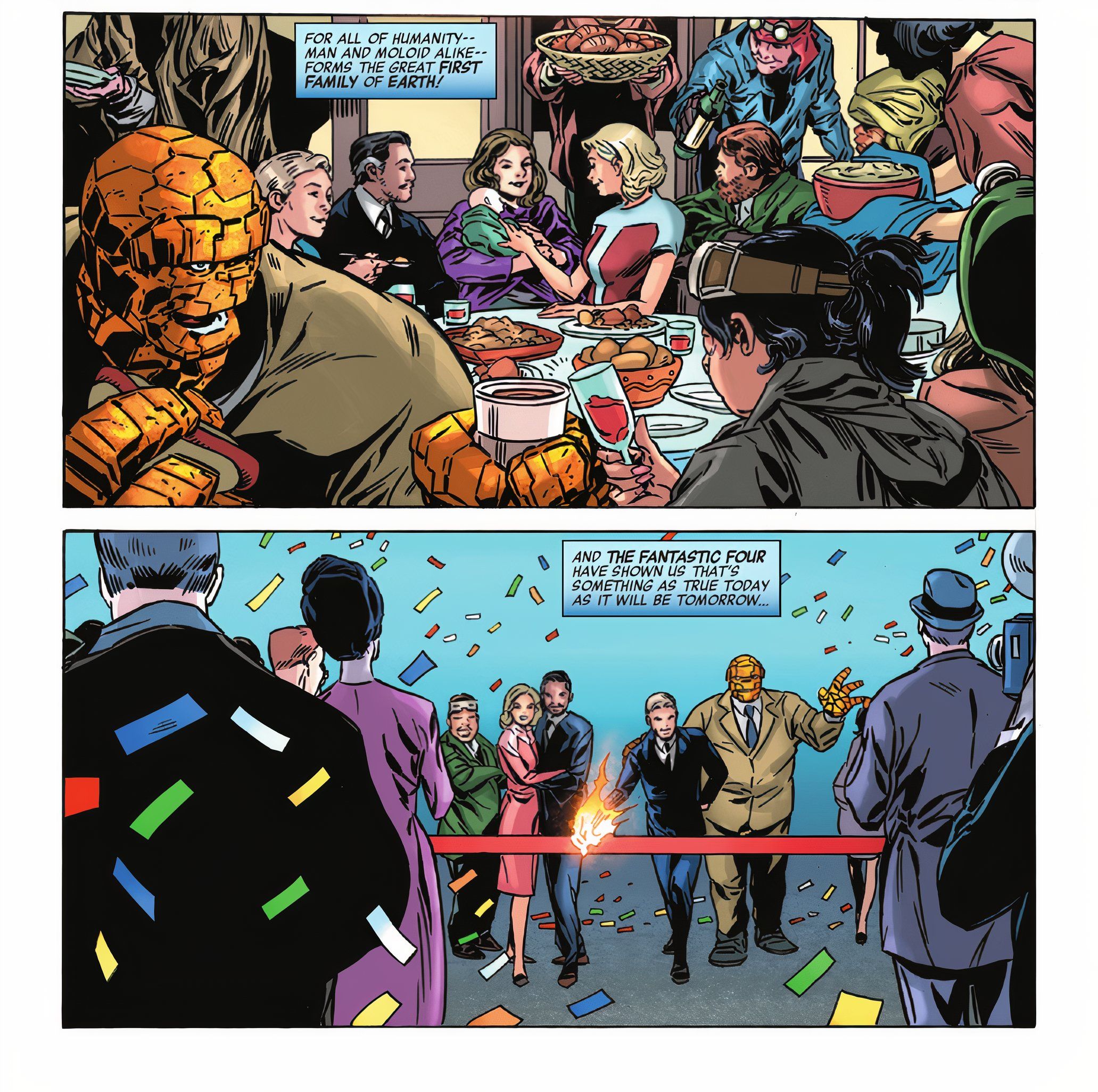 Fantastic Four Bonds with the Moloids Marvel