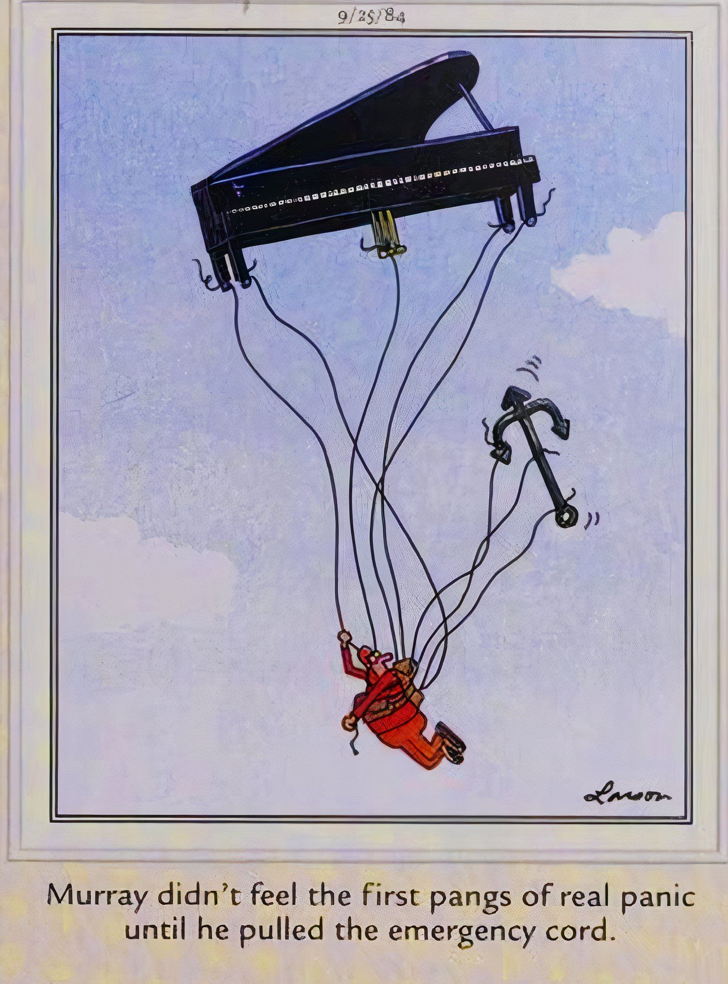 Far Side Anchor and Piano Fall instead of Parachute