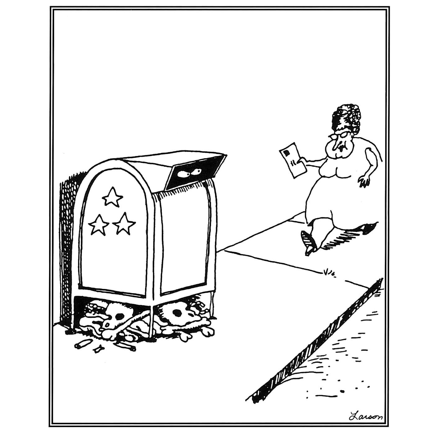 far side cannibal mailbox