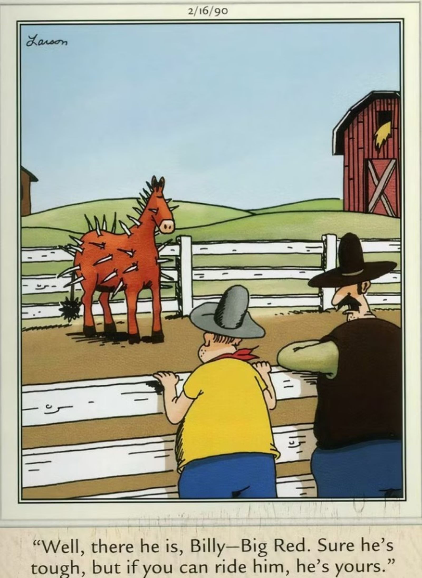 Far Side Comic Horse