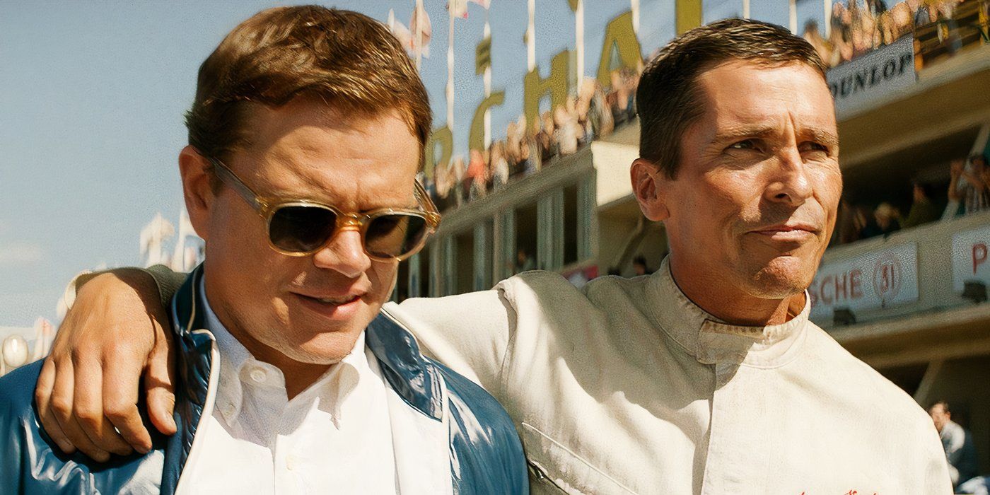 Christian Bale and Matt Damon in Ford V Ferrari