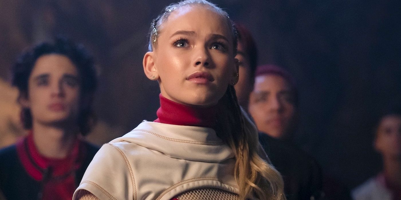 Freya Skye as Nova standing proudly in Zombies 4: Dawn of the Vampires