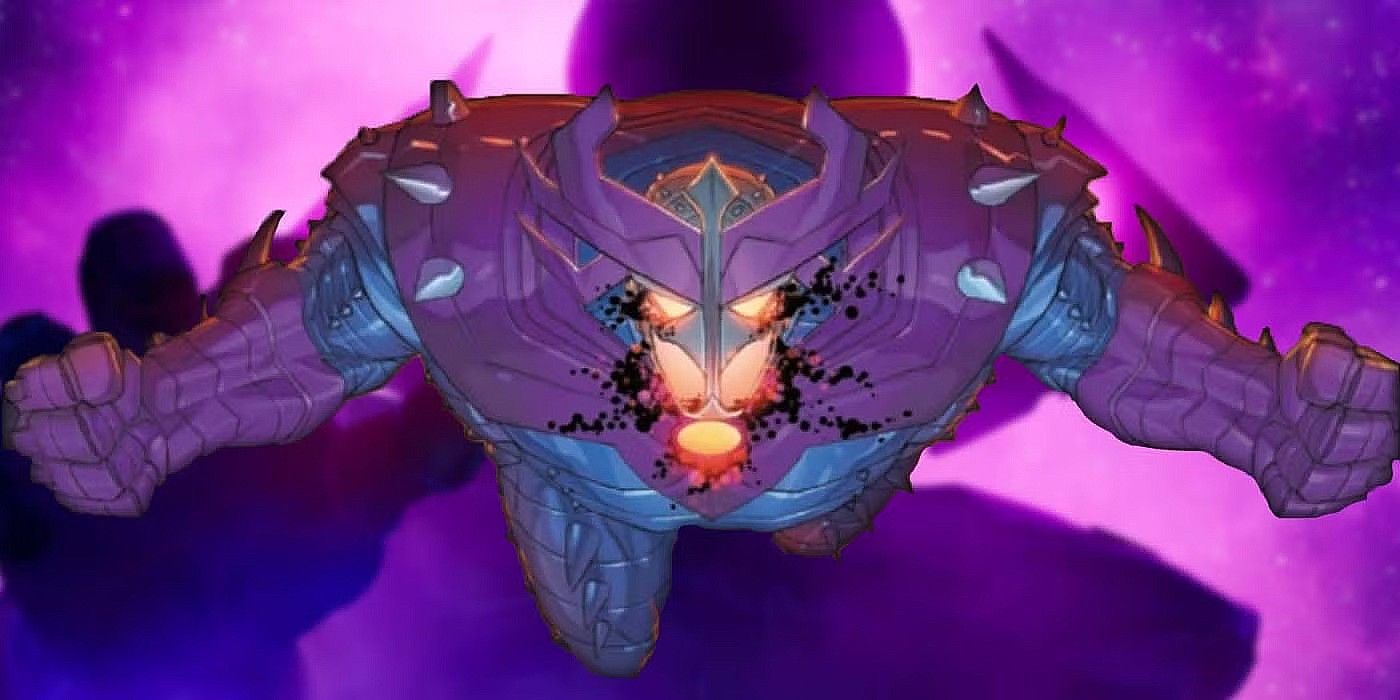 Galactus con l'armatura Destroyer