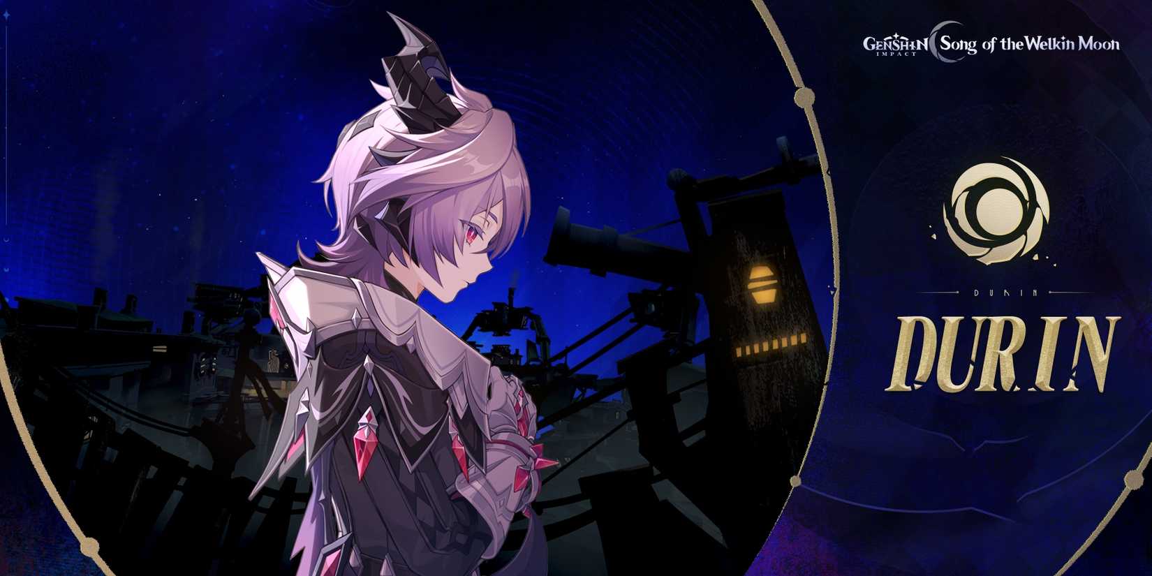 Genshin Impact's Durin has pink hair and horns.