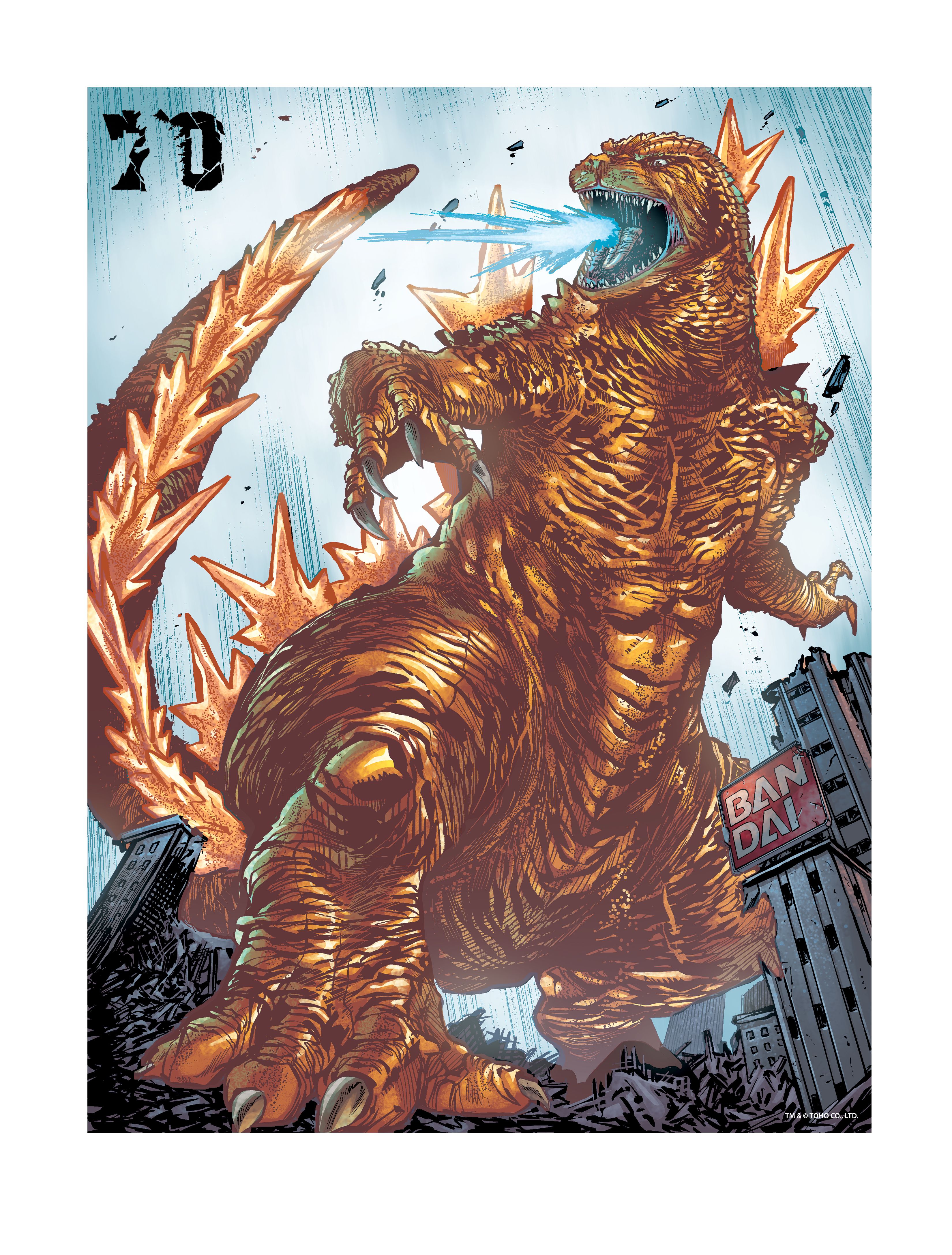 Godzilla Tim Seeley 70th anniversary sdcc 2025 poster 