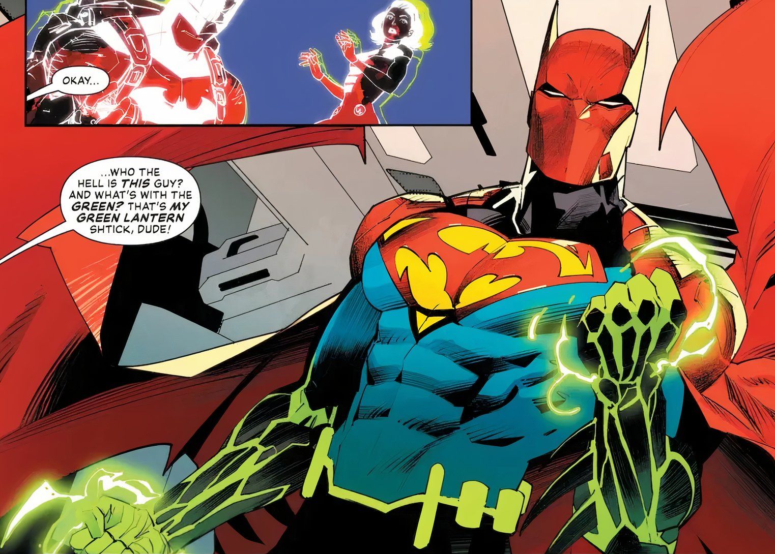 Green Lantern Talking about Superbat DC