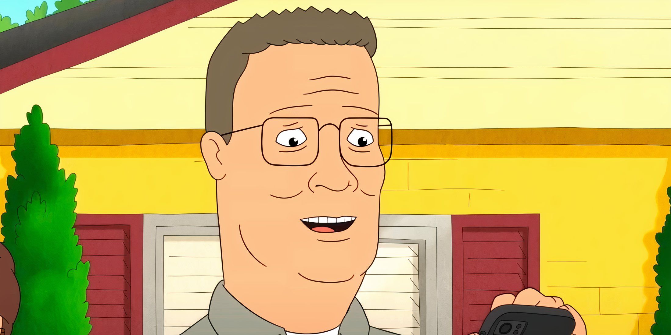 Hank Hill smiling in King of the Hill revival