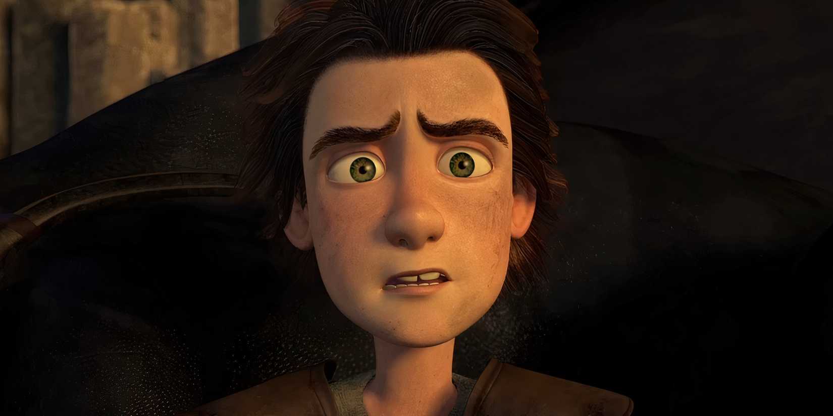 Hiccup is covered in smoke with Toothless in How To Train Your Dragon (2010)