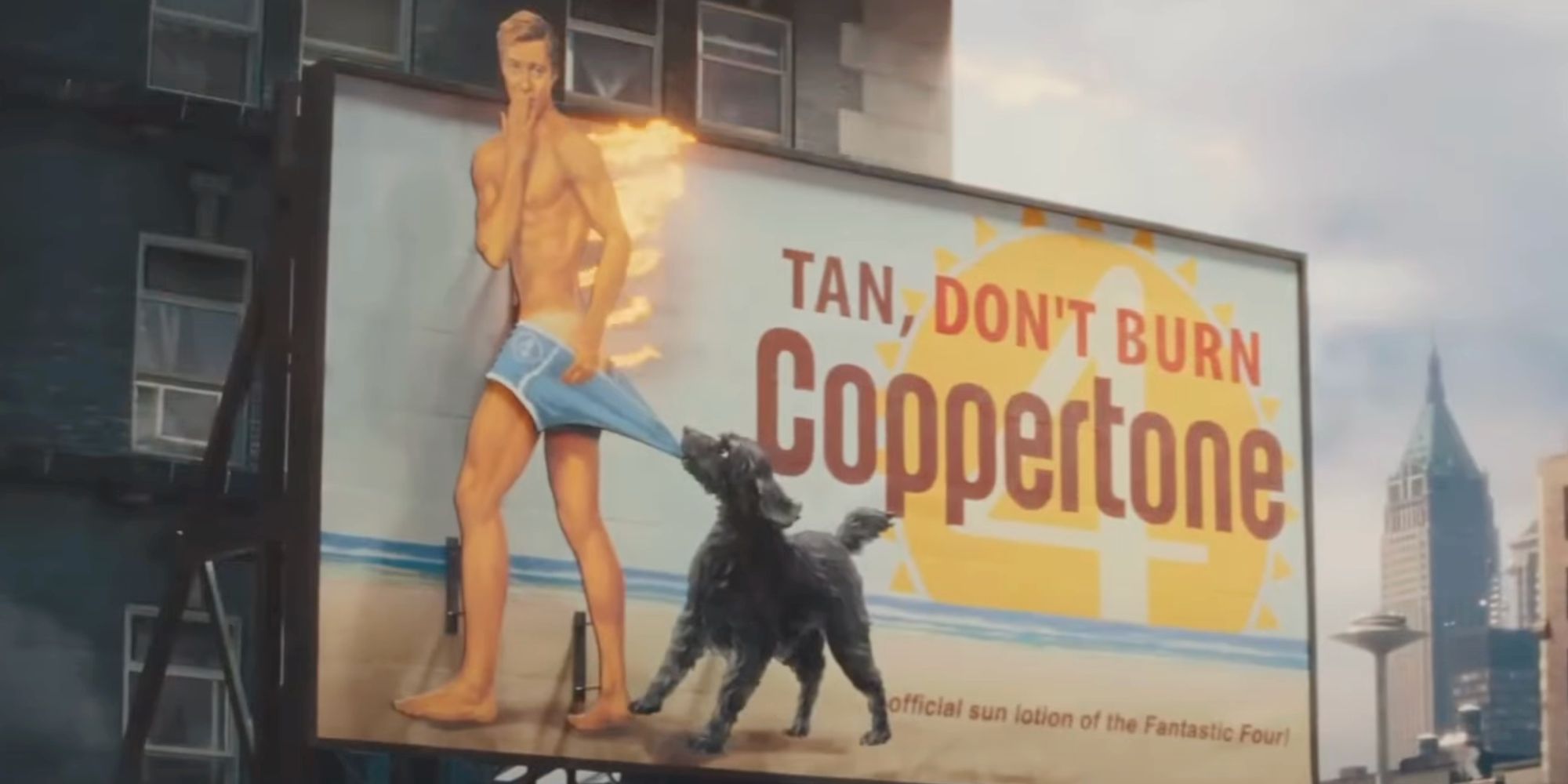 Human Torch Coppertone in Fantastic Four First Steps
