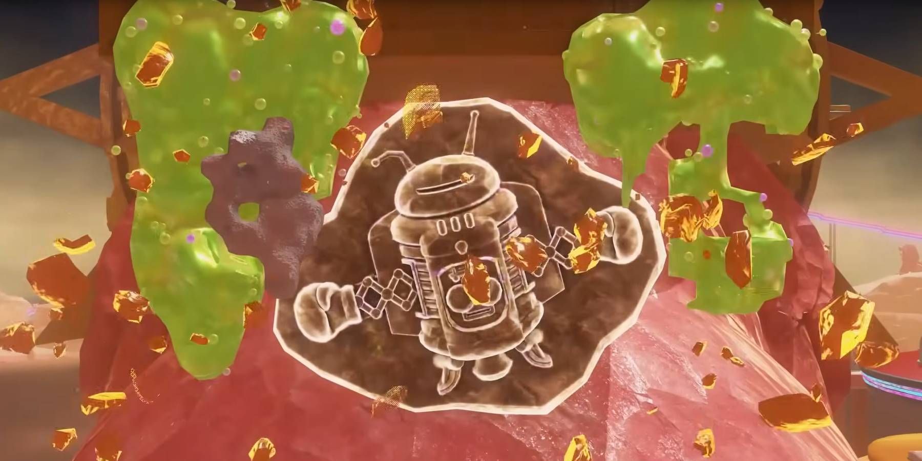 Donkey Kong Bananza Extra Rare Robot fossil in Feast layer area