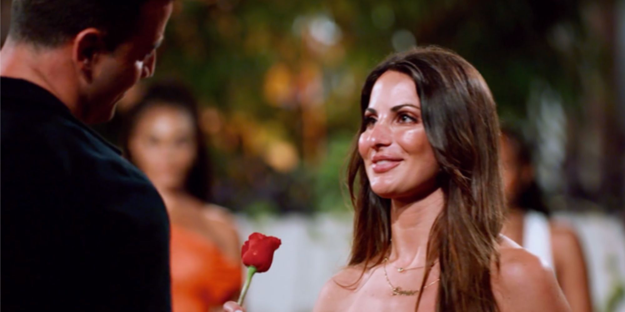 Bachelor in Paradise Season 10's Brian Autz Giving Parisa Shifteh A Rose At A Rose Ceremony