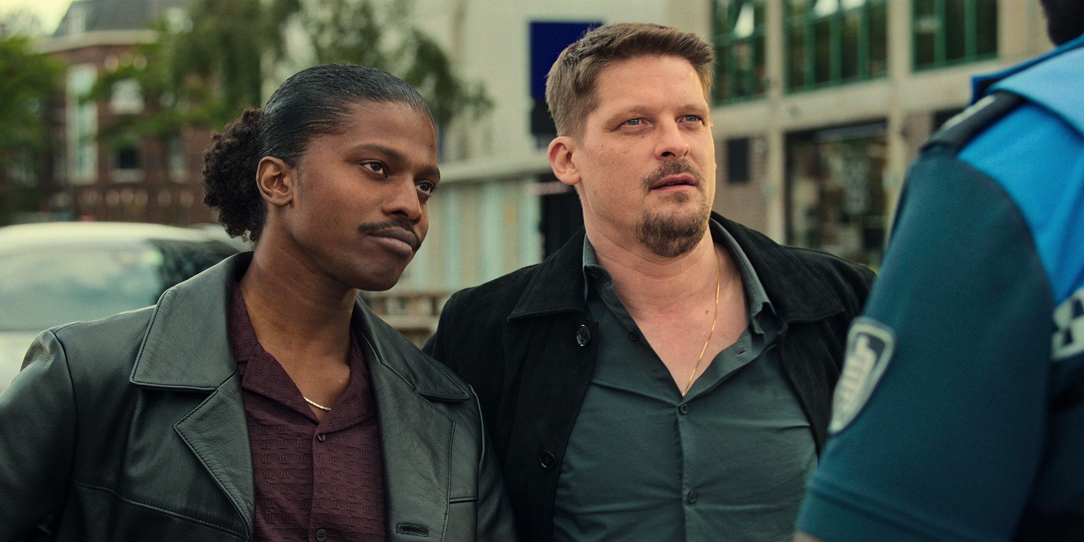 Jack's partners looking at him bizarrely in Almost Cops