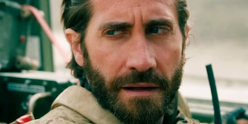 Jake Gyllenhaal looking suspicious in The Covenant