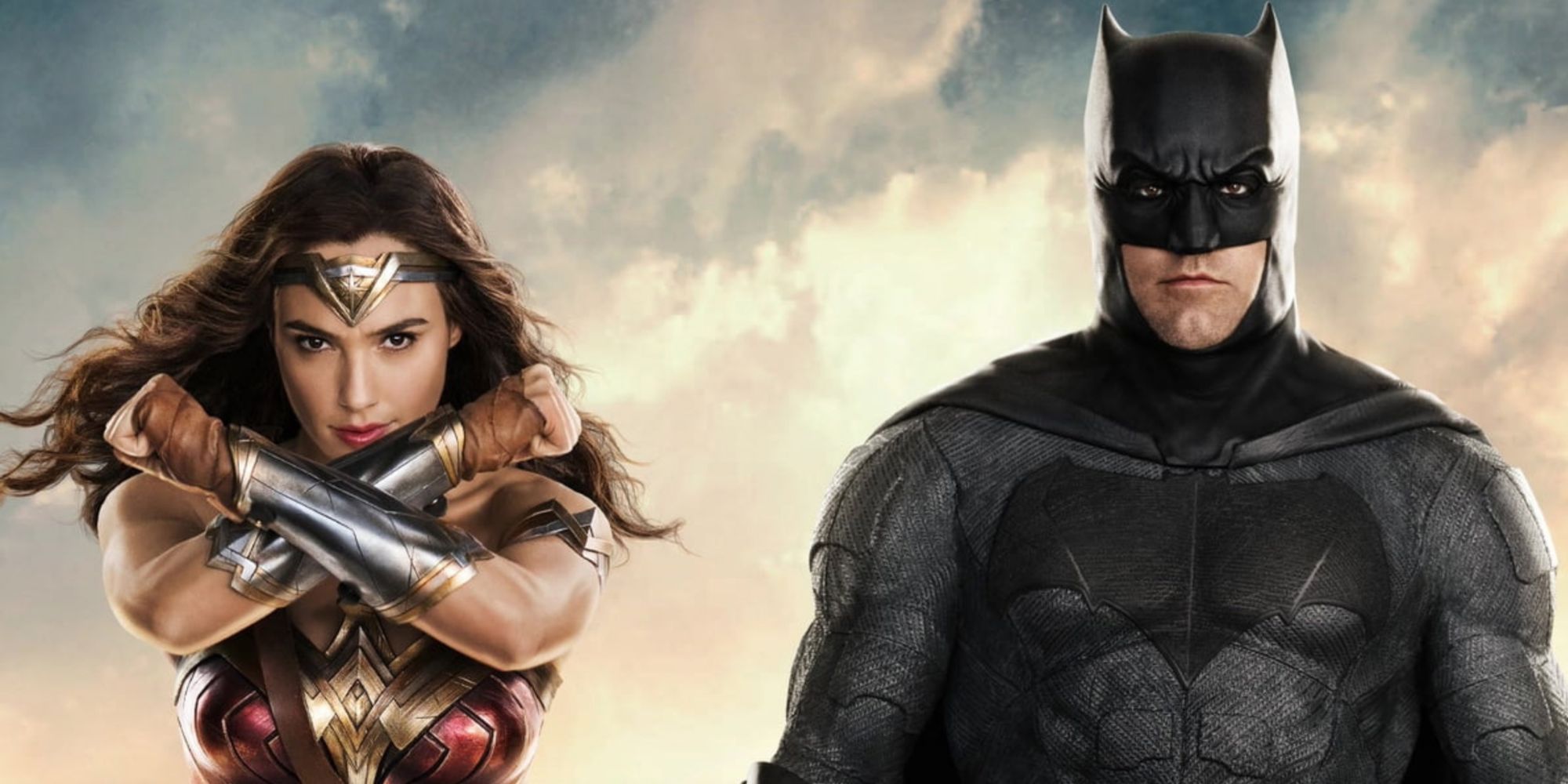 Gal Gadot as Wonder Woman and Ben Affleck as Batman in the DCEU