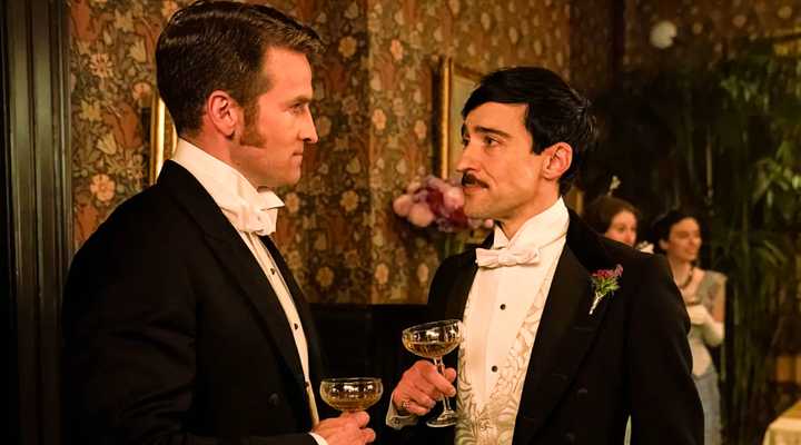 John and Oscar talk in The Gilded Age(1)