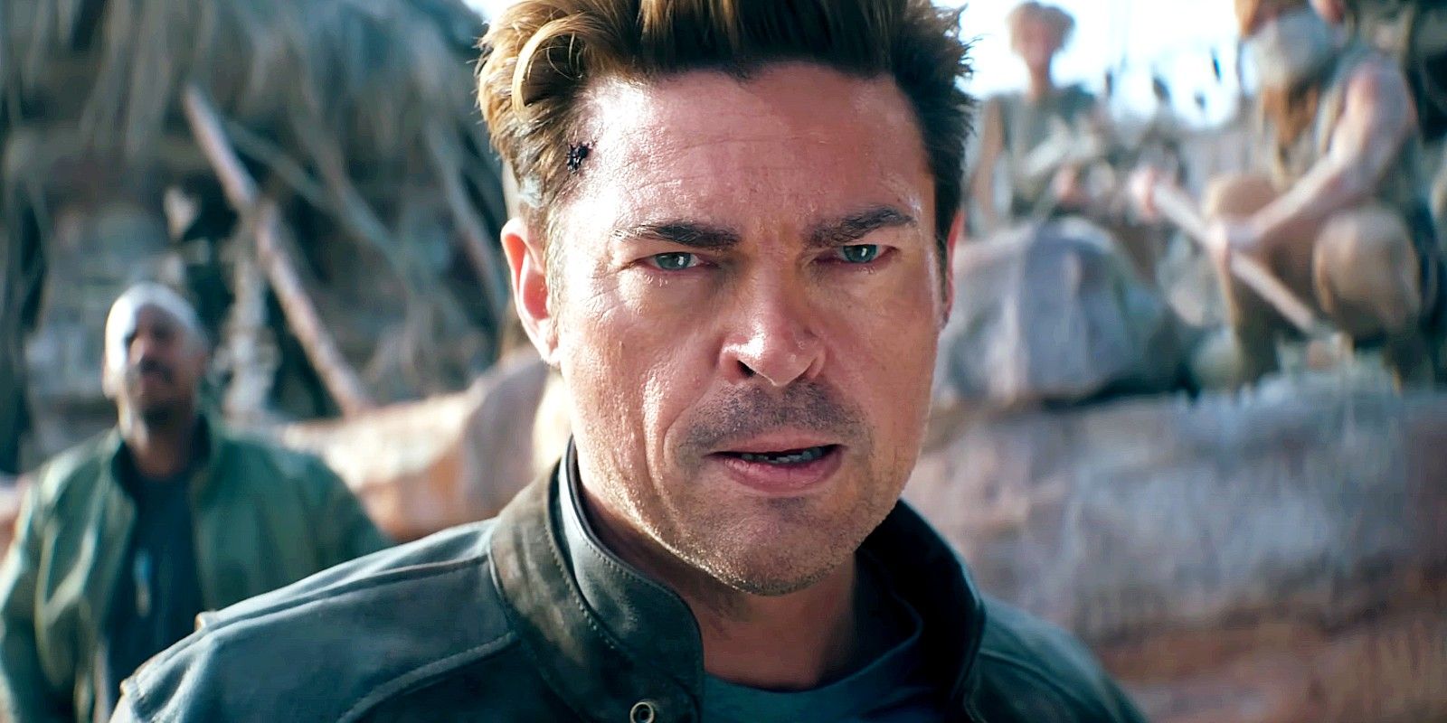 Johnny Cage is giving an intense stare in Mortal Kombat 2 trailer