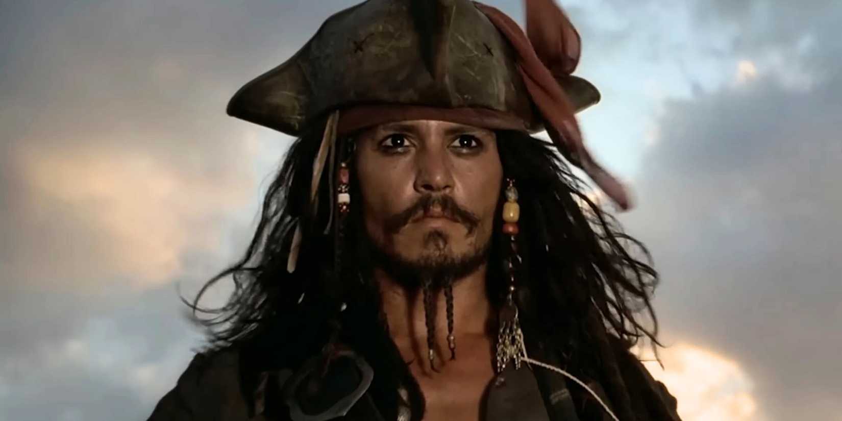 Johnny Depp as Captain Jack Sparrow in Pirates of the Caribbean