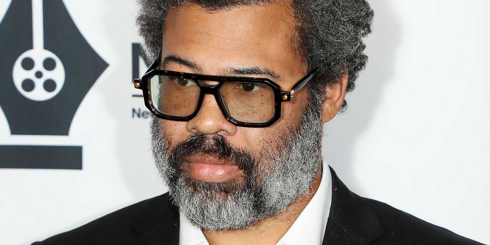 Jordan Peele in close-up looking somewhat intense at a red carpet event