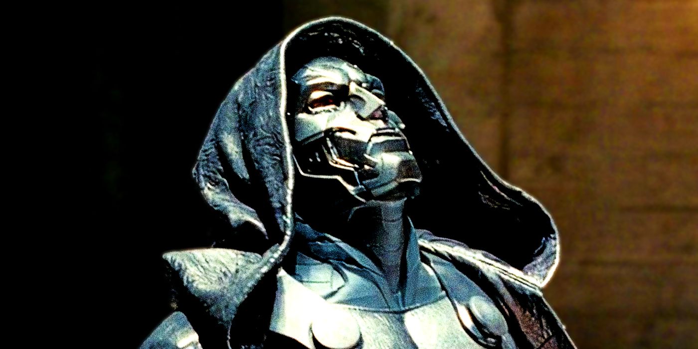 Julian McMahon's Doctor Doom looks up in Fantastic Four Rise of the Silver Surfer